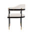 Chaise d'appoint rembourrée en métal Lia-91028766