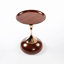 Petite table d'intérieur, table de bout, table basse, table d'appoint ronde, table à piédestal en métal, table d'appoint pour petits espaces-897415687