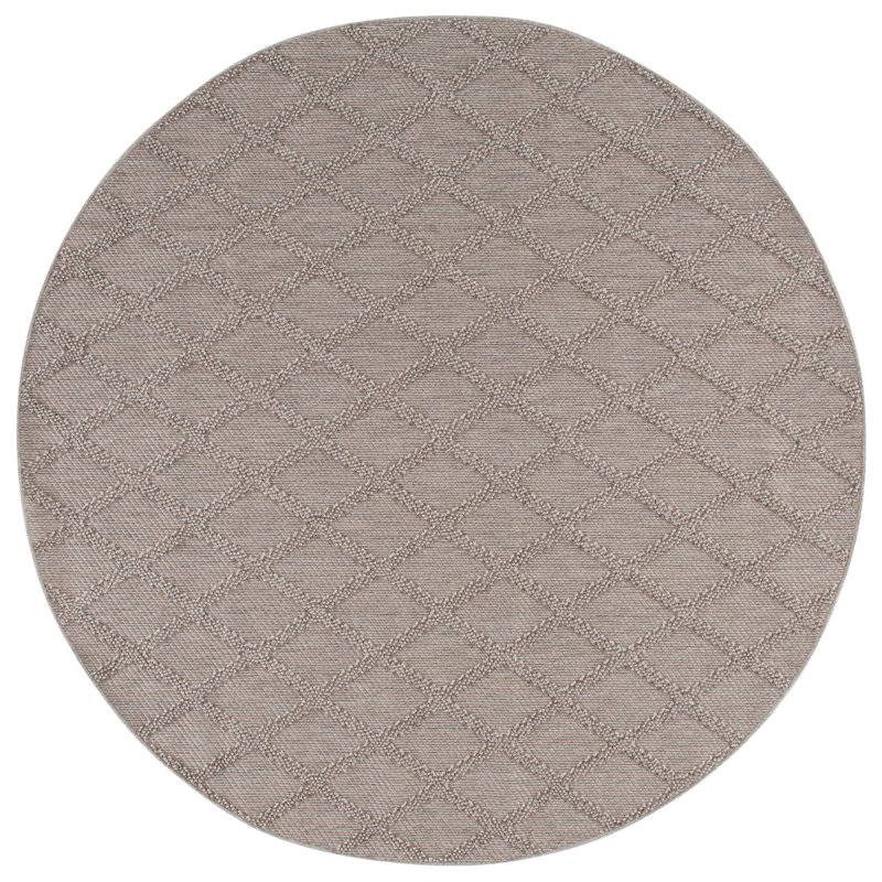 Highland 950 Performance Geometric Rug, Round 6'7"