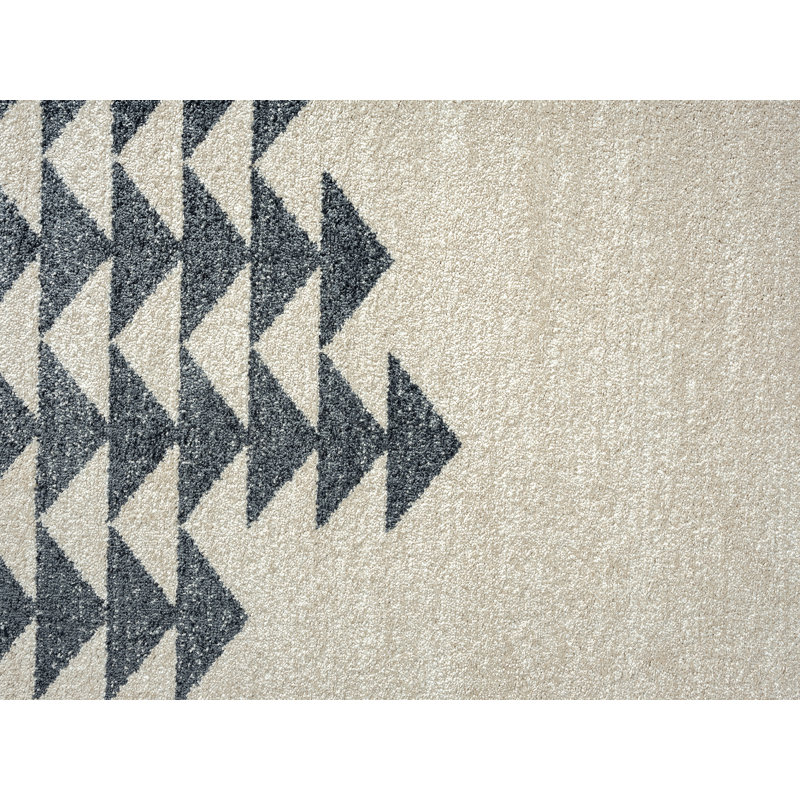 Tapis à motif géométrique crème Galey, Rectangle 5 pi 3 po x 7 pi 6 po