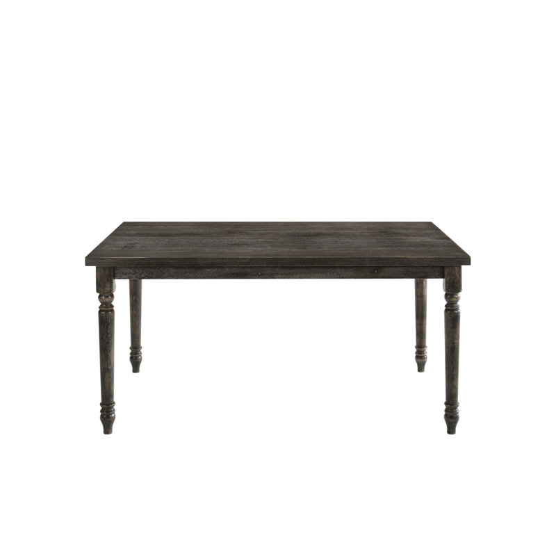 Weathered Gray Finish Dining Table