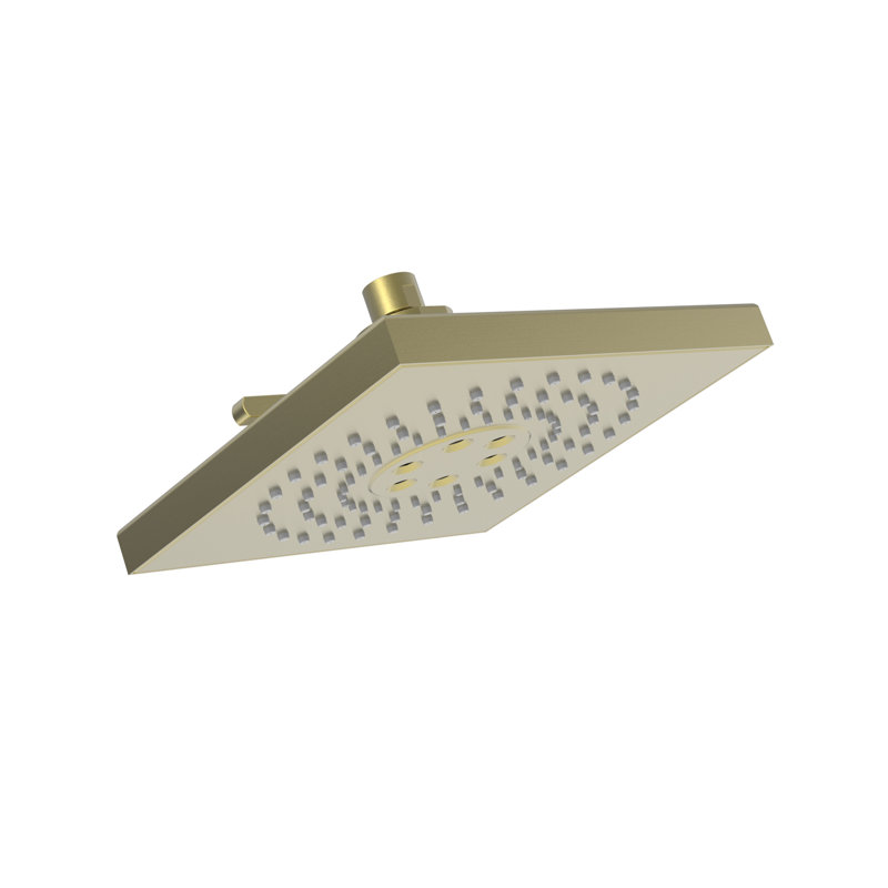 Luxnetic Multi Function Fixed Shower Head, Satin Brass