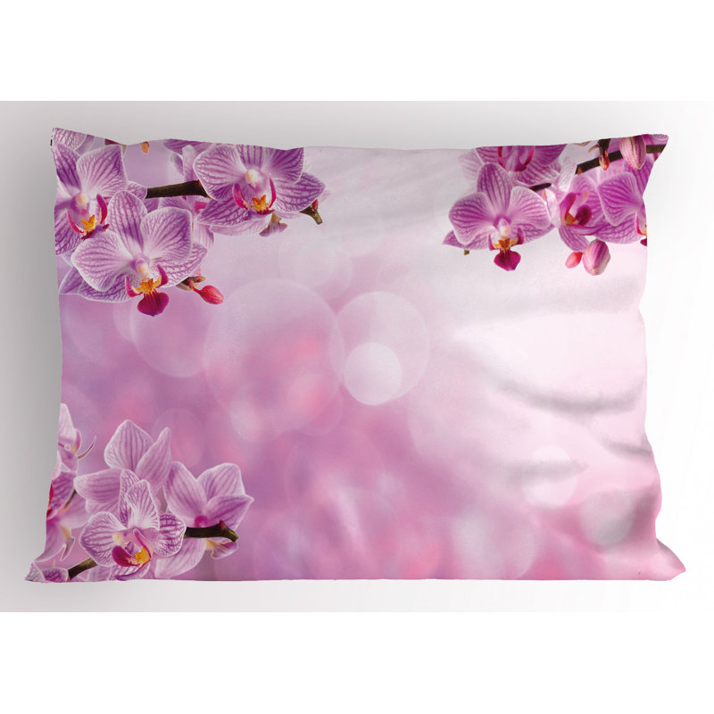 Spring Polyester Floral Sham Set, Twin