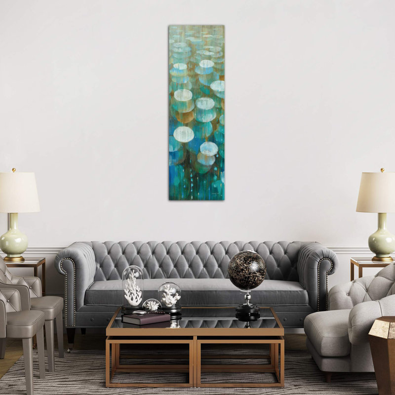 Raindrops II by Danhui Nai - Wrapped Canvas Panoramic Print, 30.48 cm H x 91.44 cm W x 1.91 cm D