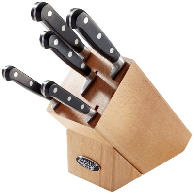 Stellar Sabatier 6 Piece Stainless Steel Knife Block Set