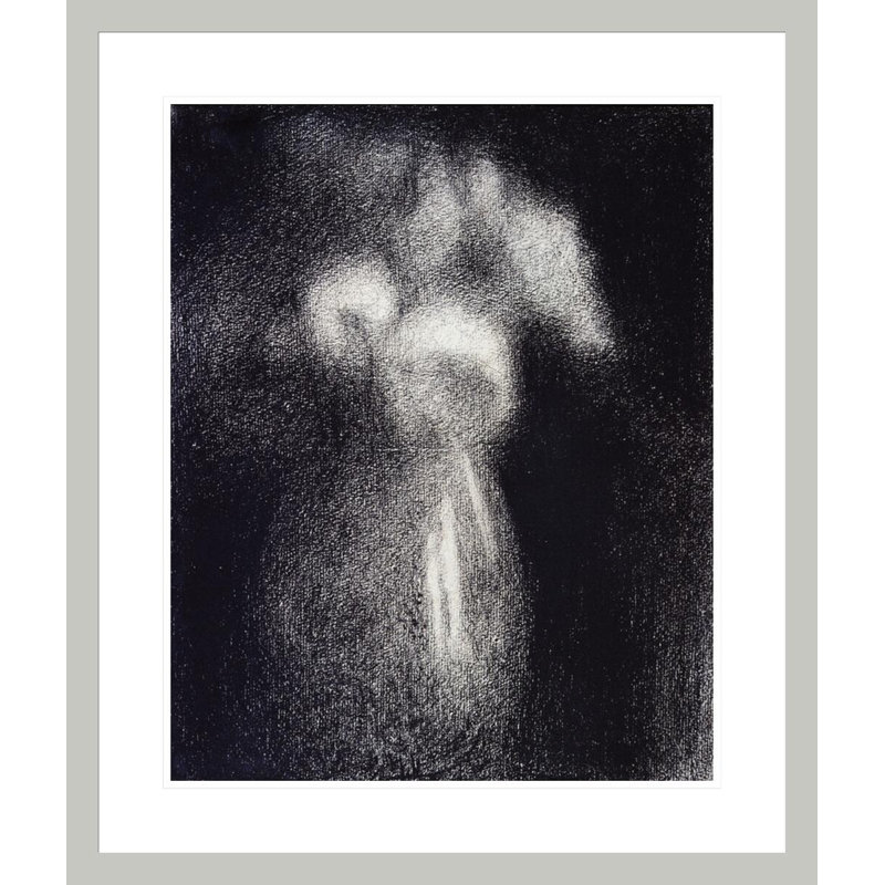 Vase de fleurs par Georges Seurat, 27.72" H x 23.5" W