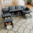 Tymarian Faux Leather Sectional-71007684