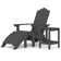Lisbon Outdoor Adirondack Chair With Table