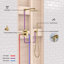 Robinet de douche circulaire avec valve brute-116826299