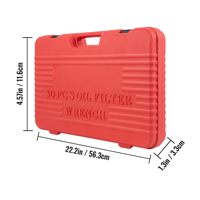 Oil Filter Socket , 30 Pcs, 3/8" Socket, Thoughtful Design For Smooth Work Convenient Use