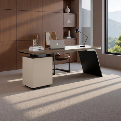 Italian minimalist luxury office desk