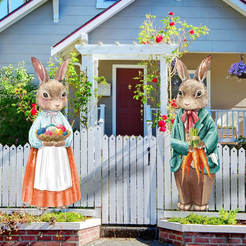 Ensemble de piquets de jardin 2 pièces
