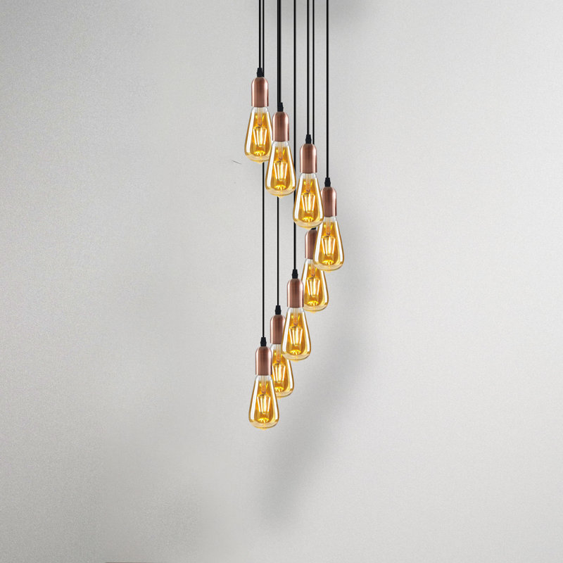 Amrane - Light Copper Cluster Pendant, Yes, 8
