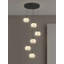 6 lustres ajustables modernes en cristal