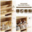 Armoire de rangement pour chaussures avec 2 tiroirs rabattables