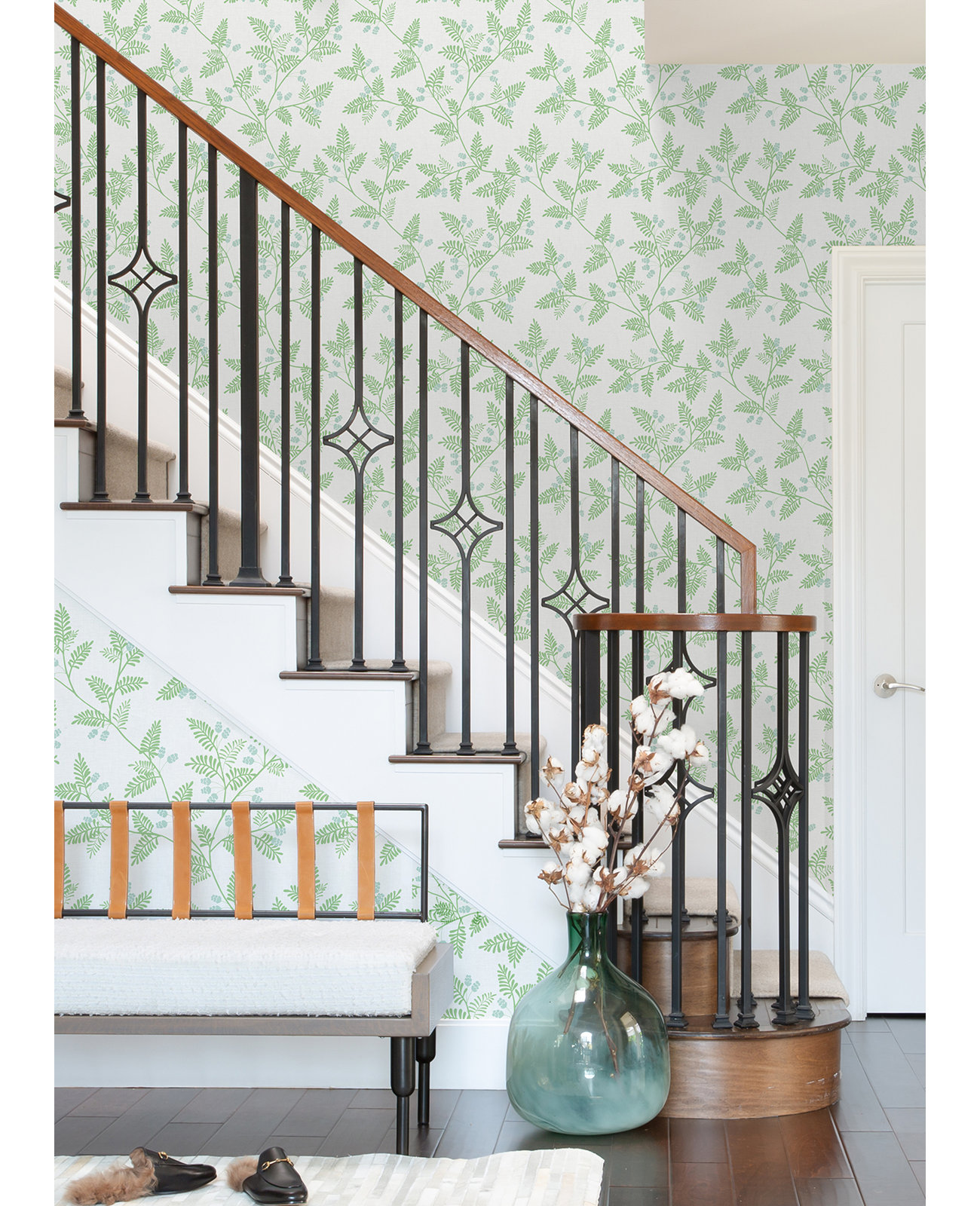 Dowlin Graphics Wallpaper, Light Green