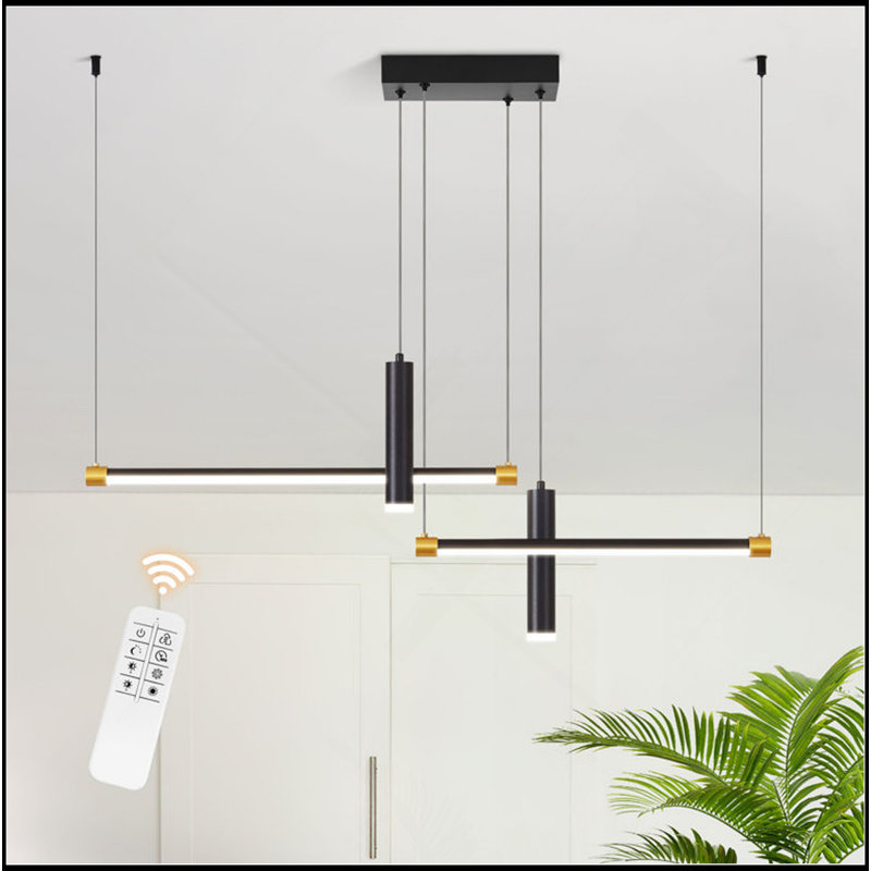 4 - Light Dimmable Kitchen Island Linear LED Pendant[No Bulb]