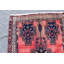 Tapis décoratif en laine de conception unique rouge noué à la main des années 1990 de 3 pi 4 po x 5 pi 1 po Brixley