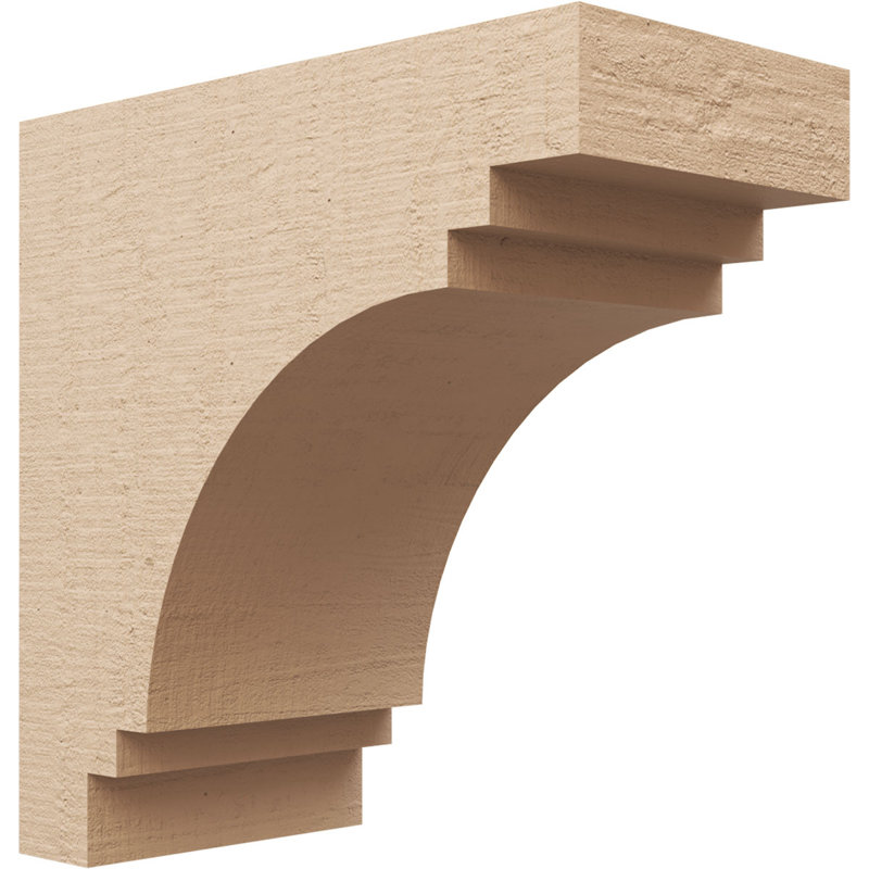 Bois de cèdre brut Pescadero, Corbeau Thane, brun clair apprêté, H 18 po x l 9 po x P 18 po
