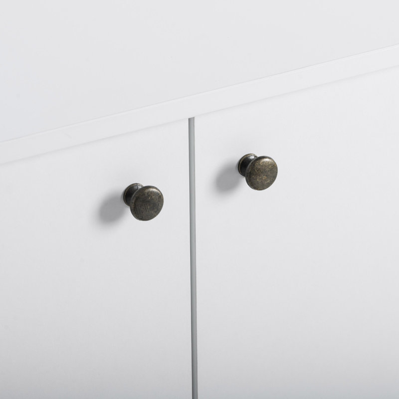 Table d'appoint pour chat avec 3 portes et salle de rangement pour chat, Blanc