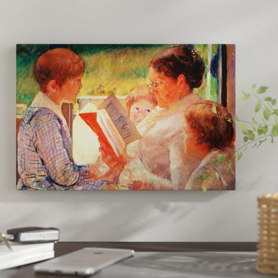 " Mrs. Cassatt Reading to Her Grandchildren, 1888 " by Mary Cassatt Print