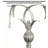 American-Style Vintage Wrought Iron & Fabric Floor Lamp