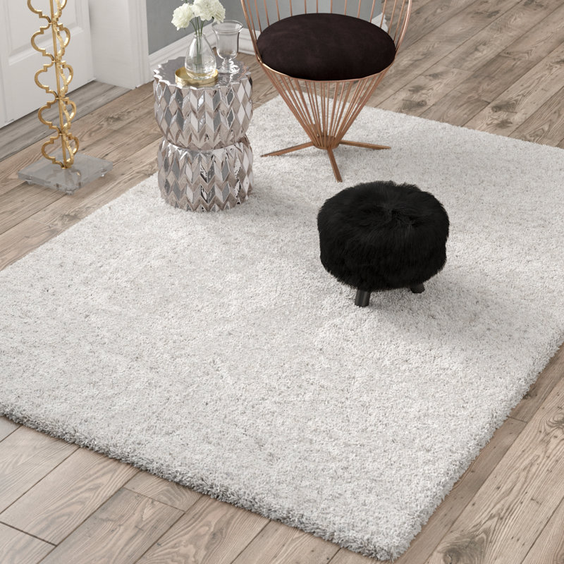 Tapis blanc/gris clair Otley, Rectangulaire 9 pi 6 po x 13 pi