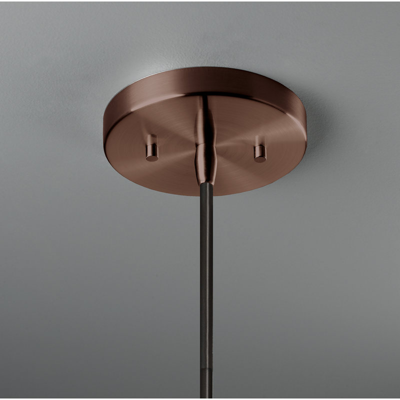 Logan 1 - Light Single Pendant, Dark Bronze, Terra Cotta