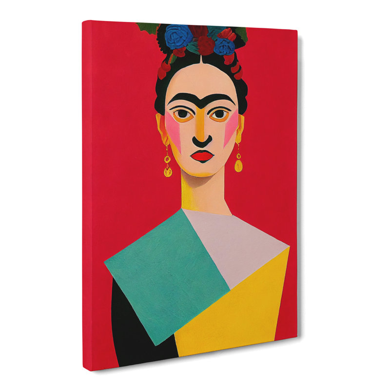 Frida Kahlo Cubism - Wrapped Canvas, 76cm H x 50cm W x 3cm D