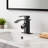 Matte Black Modern Waterfall Bathroom Faucet