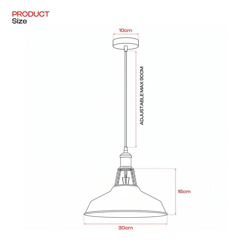Carror 1 - Light Pendant, Red