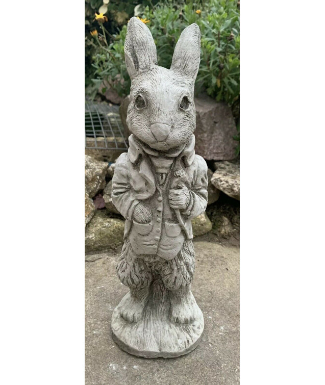 Happy Larry Rudnick Stone Garden Peter Rabbit Hand Cast Stone Hare ...