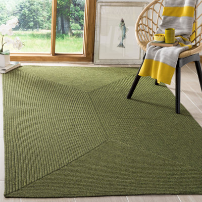 Lakehurst Solid Green Indoor/Outdoor Rug