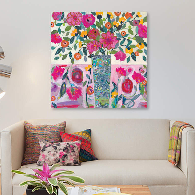 «Amazing Vase», impression sur toile, H 12 po x l 12 po x P 0,75 po, Toile tendue, Pas de tapis