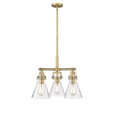 Luminaire suspendu sur tige 3 lumières Slatington