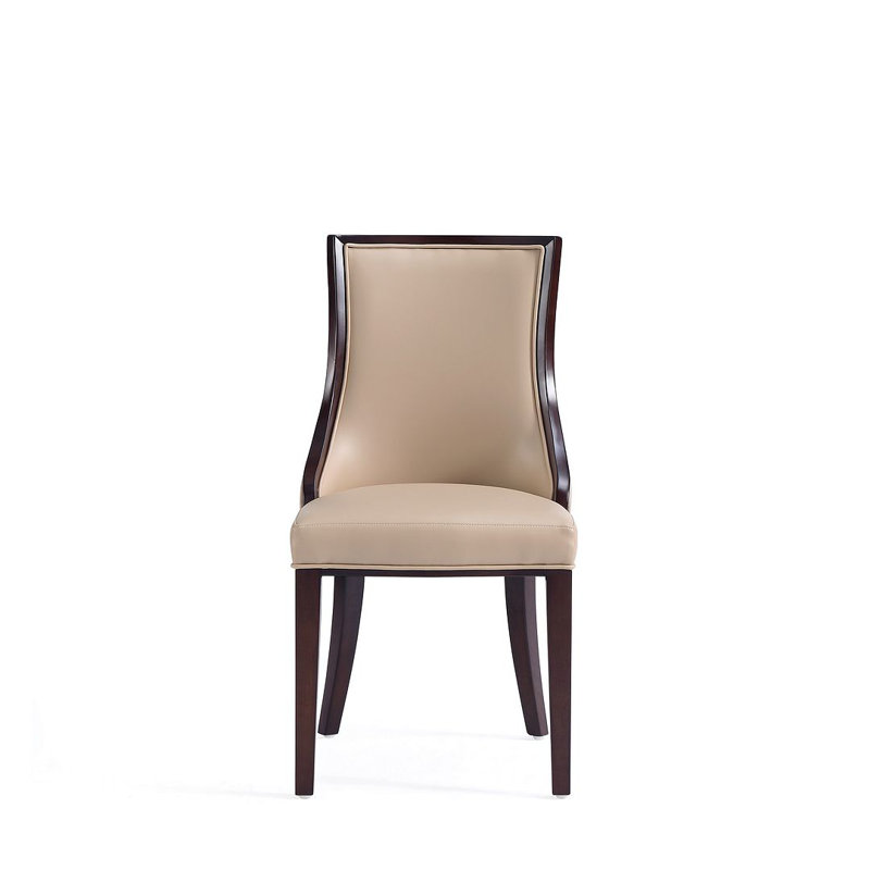 Grand Upholstered Side Chair, Tan, 4