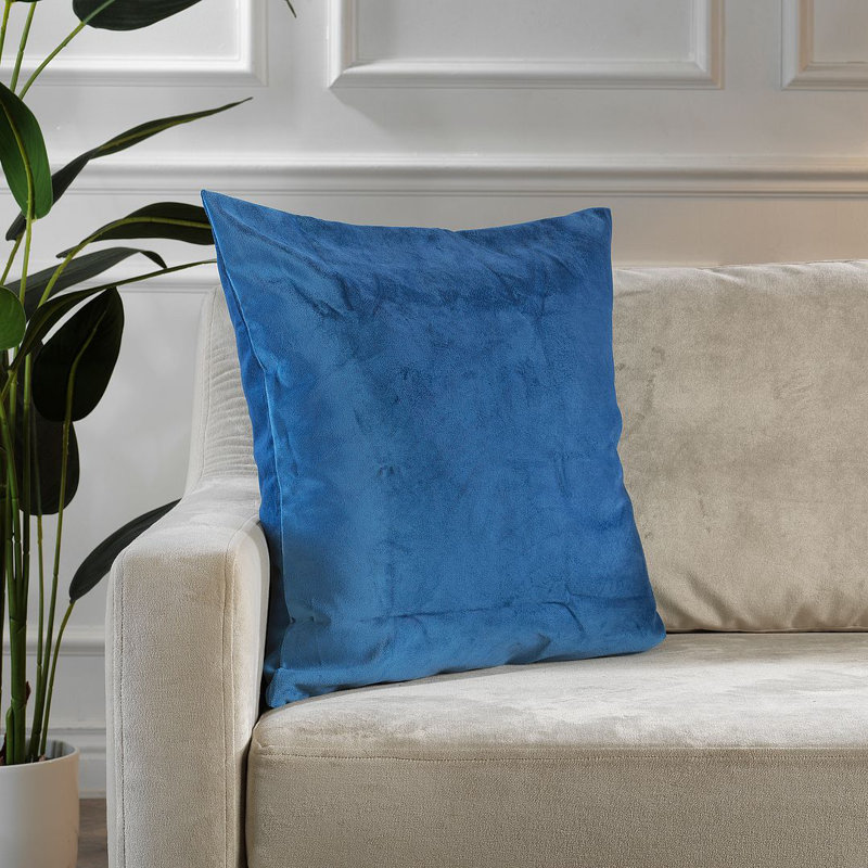 Housse de coussin en velours mat 1pc, Carré 24 po, Honolulu Blue