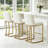 Upholstered Counter Stool With Metal Frame-686114605-686114604-685936845