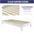 Twin Platform Bed - White