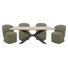 Imogen 86 In. Rectangular Dining Table With 4 Upholstered Chairs