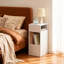 25cm W Manufactured Wood Bedside Table