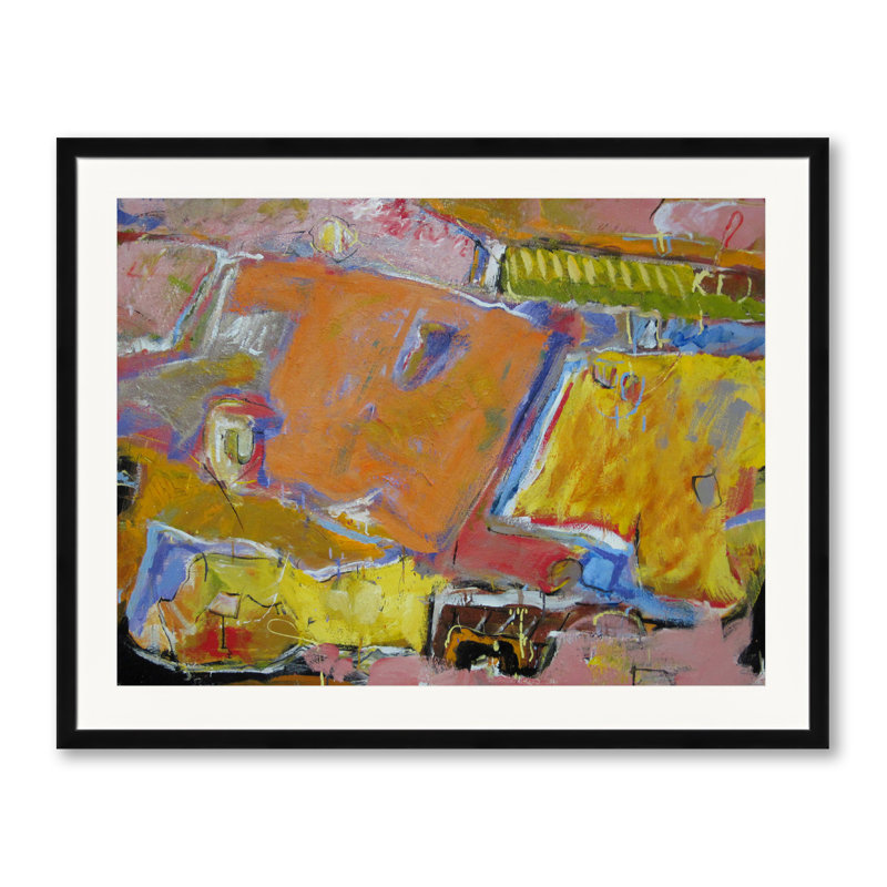 On The Prairie Print by William Oconnor, Black Framed Paper, 24" H x 30" W