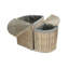 Wicker 2 Piece Corner Laundry Basket Set With Lining-666613970