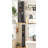 71" Tall Narrow Bathroom Storage Cabinet With 1 Drawer, 2 Doors & 4 Shelves, Grey-673338555