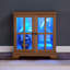 Magnifique vitrine exquise avec une touche antique et une tablette réglable
