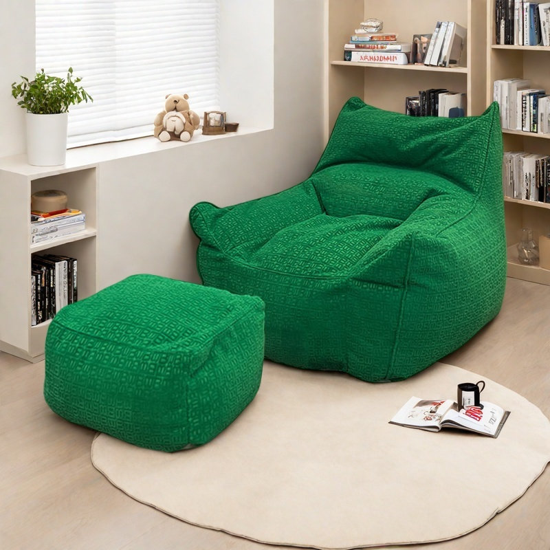 Canapé à billes rétro, Green Polyester
