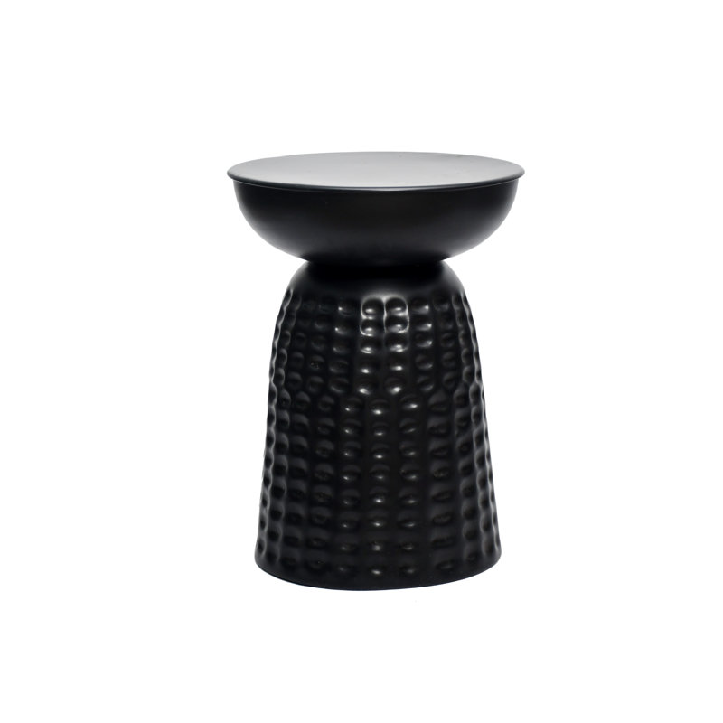 Table d'appoint Celina au fini chaud, Noir, noir, noir, noir