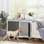 Meuble de 40 po pour caisse de chien portable - Table de bout en chenil pour chiens de grande / moyenne taille, aucune table de chevet pour maison et salon à double usage