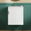 Meuble-lavabo mural avec lavabo, armoire de 50 cm, porte à fermeture douce, porte-papier hygiénique, meuble-lavabo imperméable en bois massif et matériaux composites.