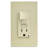 Leviton SmartlockPro 15 Amp 125 Volt Ivory GFCI Outlet 5-15R 1 Pack